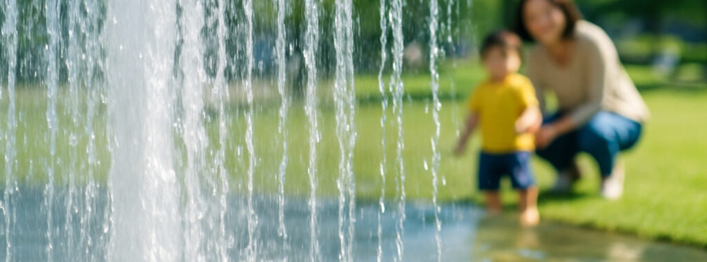 水の力で未来を変えるをテーマにしたビジュアル